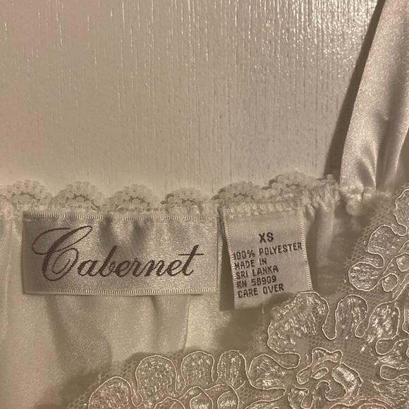 Cabernet Women’s Satin & Lace Full Slip Nightgown - Picture 5 of 8